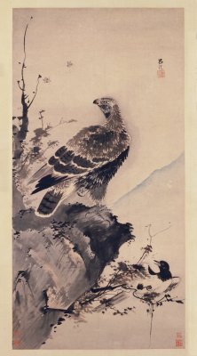 图片[1]-Lv Ji Eagle Magpie Map Axis-China Archive